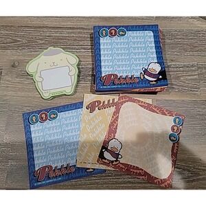 Pompompurin & Pekkle Stationery Set 100+ pc Vintage 1997 Hello Kitty Sanrio